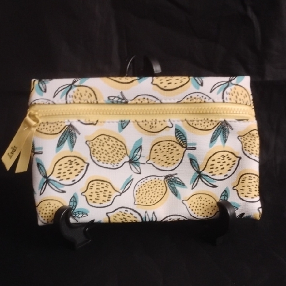 Lemon Print Cosmetics Bag